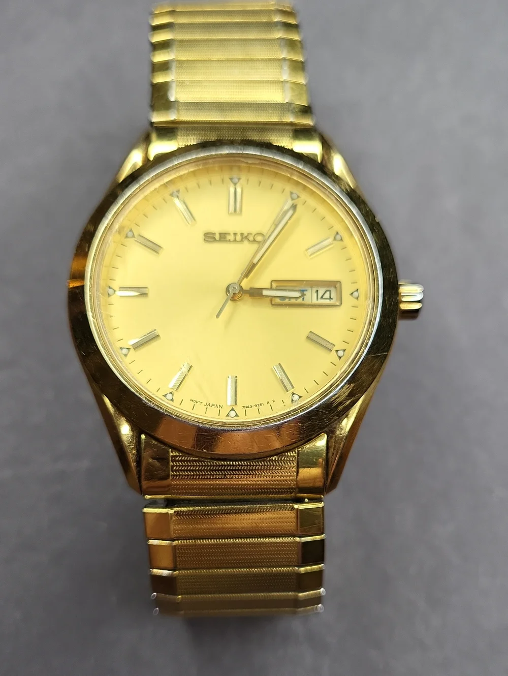 Seiko Men's Gold Tone Dress Watch